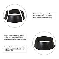 Glitzhome 3.3ft Metal Christmas Tree Collar