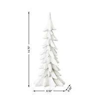 Glitzhome 1.25ft Resin Christmas Tabletop Tree