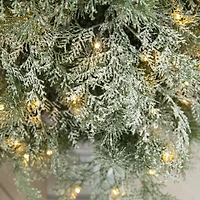Glitzhome Pre-Lit Porch 5 Foot Pine Christmas Tree