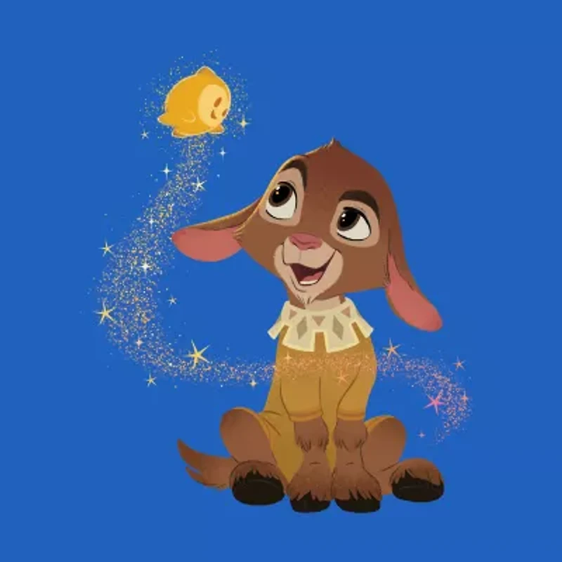 Disney Collection Little & Big Kid Boys Crew Neck Short Sleeve Regular Fit Wish Graphic T-Shirt