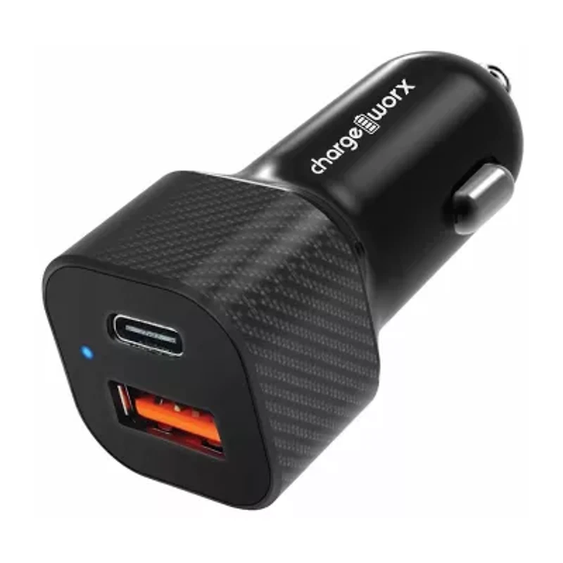 Chargeworx Dual USB/USB-C Car Charger