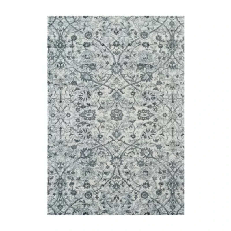 Amer Rugs Alexandria Ivey Floral Loomed Washable Indoor Round Area Rug