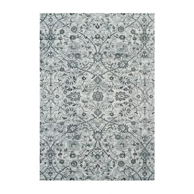 Amer Rugs Alexandria Ivey Floral Loomed Washable Indoor Round Area Rug