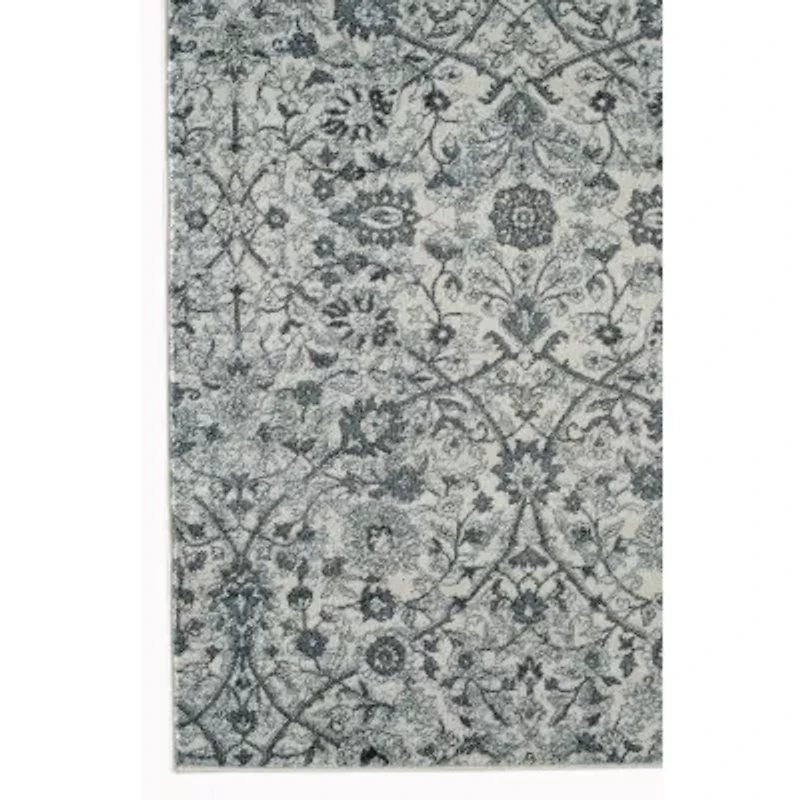 Amer Rugs Alexandria Ivey Floral Loomed Washable Indoor Round Area Rug