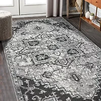 Amer Rugs Alexandria Chaves 7X7 Medallion Loomed Washable Indoor Round Area Rug