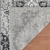Amer Rugs Alexandria Chaves 7X7 Medallion Loomed Washable Indoor Round Area Rug