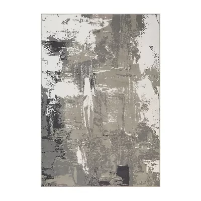 Amer Rugs Alpine Ehra Abstract Loomed Washable Indoor Rectangular Area Rug