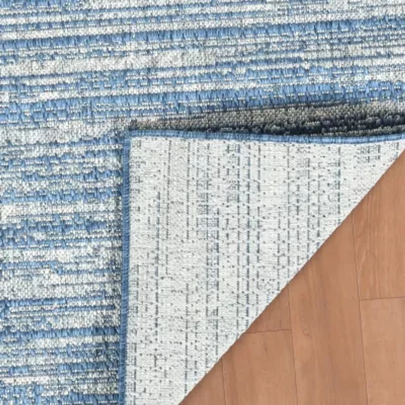 Amer Rugs Maryland Cecil Stripe Loomed Indoor Outdoor Rectangular Area Rug