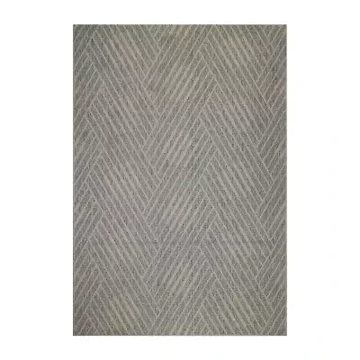 Amer Rugs Maryland Abbel Geometric Loomed Indoor Outdoor Rectangular Area Rug