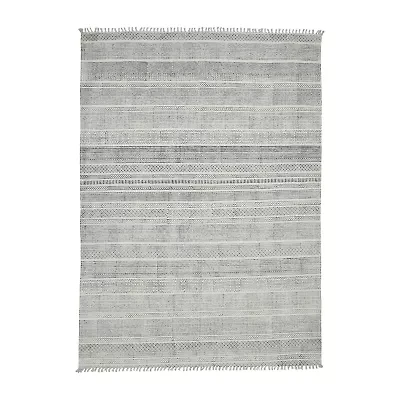 Amer Rugs Dune Alliya Geometric Flatweave Indoor Rectangular Area Rug