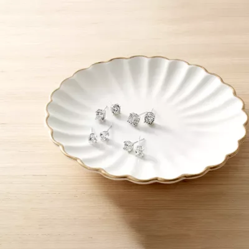 Ever Star (G / SI1-SI2) 1 CT. T.W. Lab-Grown Diamond Princess-cut Stud Earrings 10K or 14K Gold