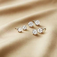 Ever Star 1 3/8 CT. T.W. Lab-Grown (G / SI1-SI2)  Diamond 10K or 14K Gold Round Stud Earrings