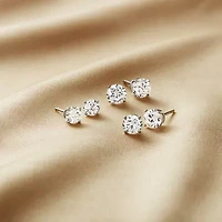 Ever Star 1 3/8 CT. T.W. Lab-Grown (G / SI1-SI2)  Diamond 10K or 14K Gold Round Stud Earrings