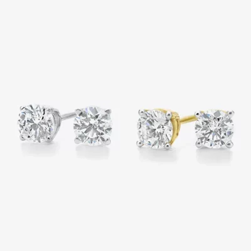 Ever Star 1/2 CT. T.W. Lab-Grown (G / SI1-SI2) Diamond 10K or 14K Gold Round Stud Earrings