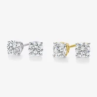 Ever Star 1/ CT. T.W. Lab-Grown (G / SI1-SI2) Diamond 10K or 14K Gold Round Stud Earrings