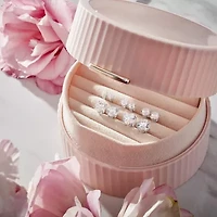 Ever Star 1 CT. T.W. Lab-Grown (G / SI1-SI2) Diamond 10K Gold Round Stud Earrings