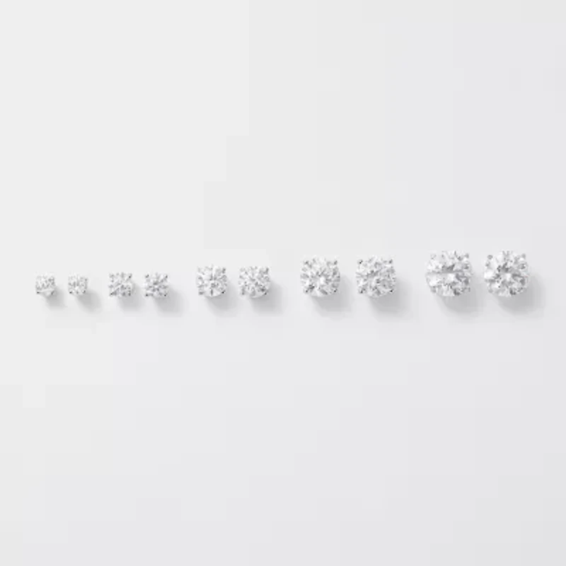 Ever Star 1 CT. T.W. Lab-Grown (G / SI1-SI2) Diamond 10K Gold Round Stud Earrings