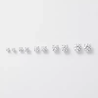 Ever Star 1 CT. T.W. Lab-Grown (G / SI1-SI2) Diamond 10K Gold Round Stud Earrings