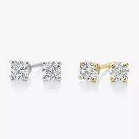 Ever Star 1/4 CT. T.W. Lab-Grown (G / SI1-SI2) Diamond 10K or 14K Gold Round Stud Earrings