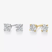 ( G/SI1-SI2 ) 1/4 CT. T.W. Lab-Grown Diamond 10K Gold Round Stud Earrings
