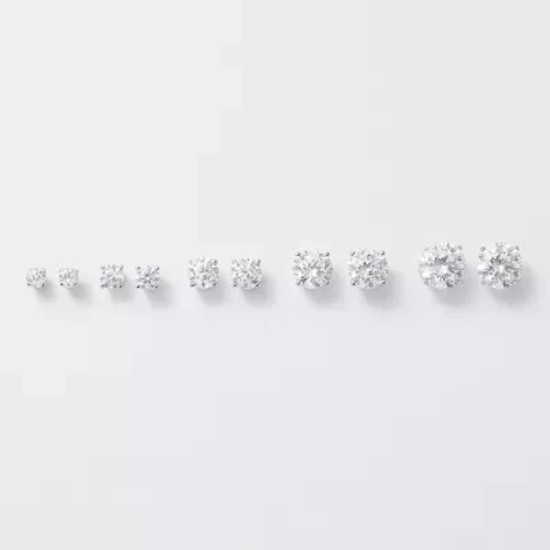 ( G/SI1-SI2 ) 1/4 CT. T.W. Lab-Grown Diamond 10K Gold Round Stud Earrings
