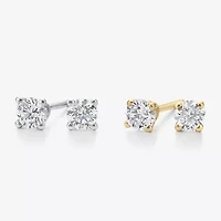( G/SI1-SI2 ) 1/4 CT. T.W. Lab-Grown Diamond 14K Gold Round Stud Earrings