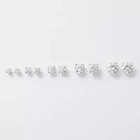( G/SI1-SI2 ) 1/4 CT. T.W. Lab-Grown Diamond 14K Gold Round Stud Earrings