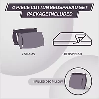 Better Trends Charleston 3-pc. Bedspread Set