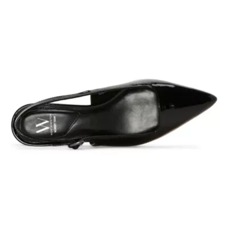 Worthington Cutter Womens Pointed Closed Toe Ballet Flats