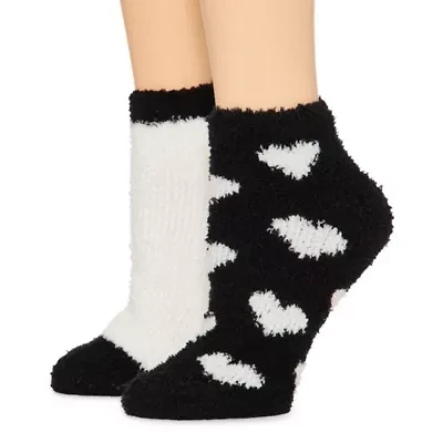 Mixit Cozy Womens 2 Pair Low Cut Socks