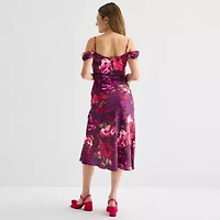 by&by Womens Sleeveless Floral Juniors A-Line Dress