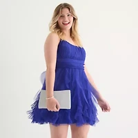 Radiante Couture Womens Sleeveless Fit + Flare Dress Juniors Plus