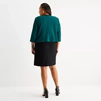 Studio 1 Womens Jacket Dress Plus