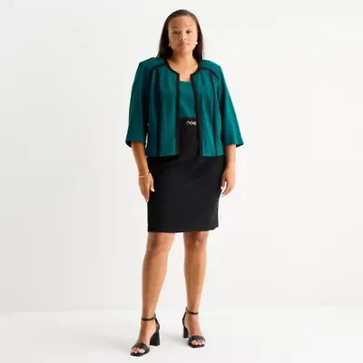 Studio 1 Womens Jacket Dress Plus
