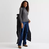 St. John's Bay Womens Heavyweight Puffer Jacket