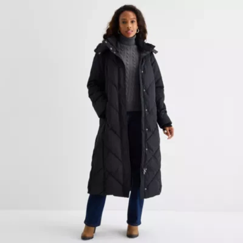 St. John's Bay Womens Heavyweight Puffer Jacket