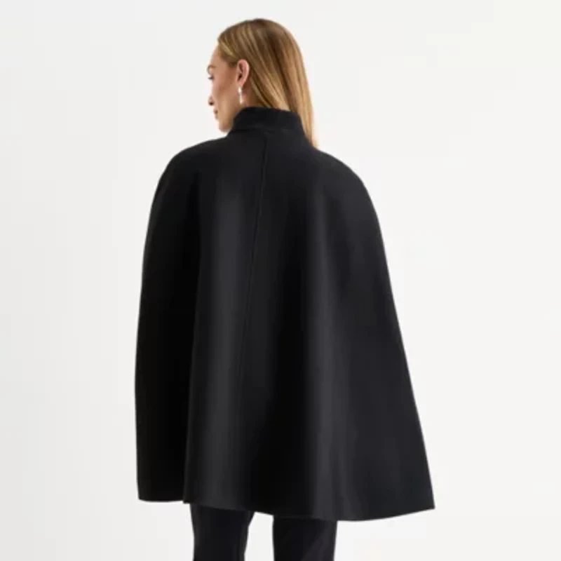 Liz Claiborne Womens Midweight Topcoat Coat