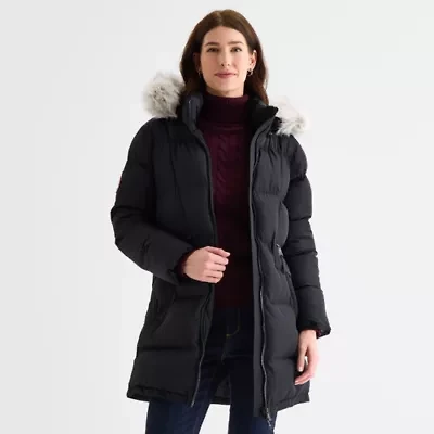 Canada Weather Gear Womens Hooded Water Resistant Heavyweight Parka