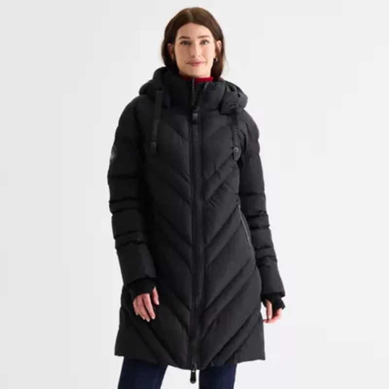 Canada Weather Gear Womens Hooded Water Resistant Heavyweight Parka