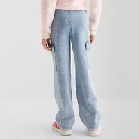 Vanilla Star Big Kid Girls Mid Rise Wide Leg Jean