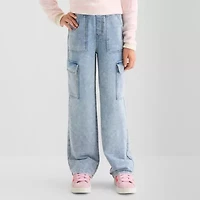 Vanilla Star Big Kid Girls Mid Rise Wide Leg Jean