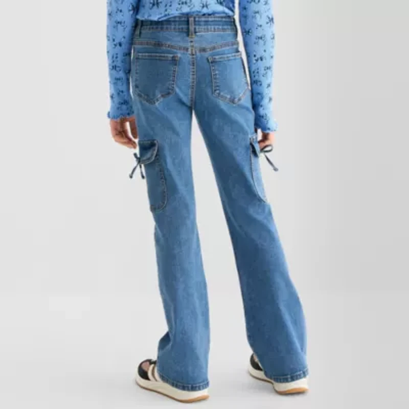 Vanilla Star Big Kid Girls Mid Rise Flare Leg Jean