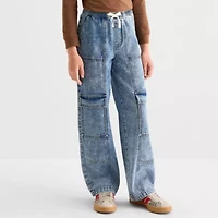Vanilla Star Big Kid Girls Mid Rise Wide Leg Jean