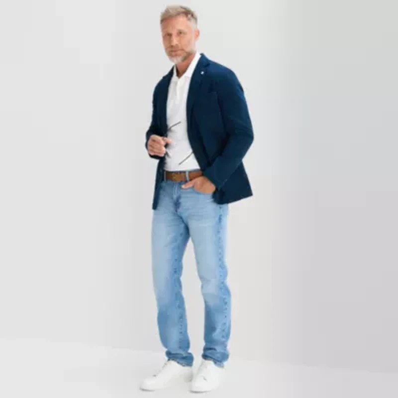 St. John's Bay Mens Double Breasted Classic Fit Blazer