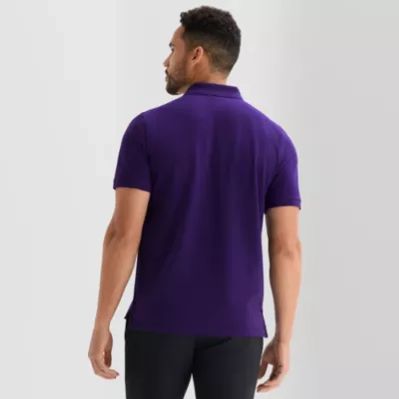 St. John's Bay Premium Stretch Mens Classic Fit Short Sleeve Polo Shirt