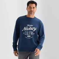 St. John's Bay French Terry Graphic Mens Crew Neck Long Sleeve Sweatshirt
