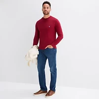 St. John's Bay Sueded Jersey Mens Crew Neck Long Sleeve T-Shirt