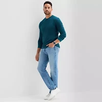 St. John's Bay Waffle Mens Crew Neck Long Sleeve Classic Fit Thermal Top