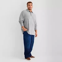 Stylus Big and Tall Mens Regular Fit Long Sleeve Polo Shirt