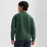 Arizona Mens Crew Neck Long Sleeve Pullover Sweater
